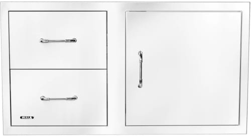 Bull 55890 - 38 Inch Stainless Steel Reversible Door with Double Drawer Combo