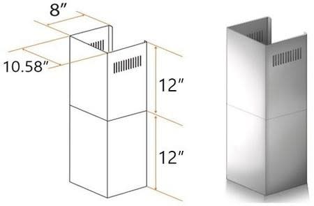 ZLINE SKKF1 - Short Chimney Pieces
