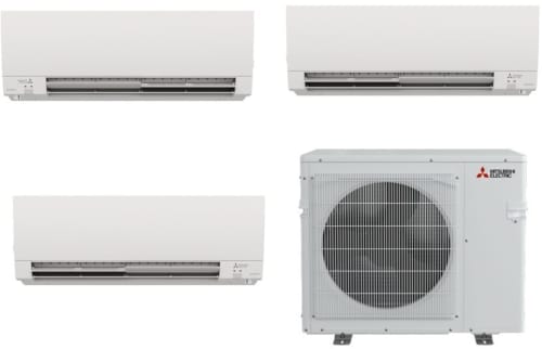 Mitsubishi Electric MIT36KMULTI3HEAD9918 - 36,000 BTU Multi Zone Mini Split System
