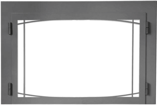 Napoleon I3DZWISB - Zen Modern Door with Safety Barrier in Wrought Iron