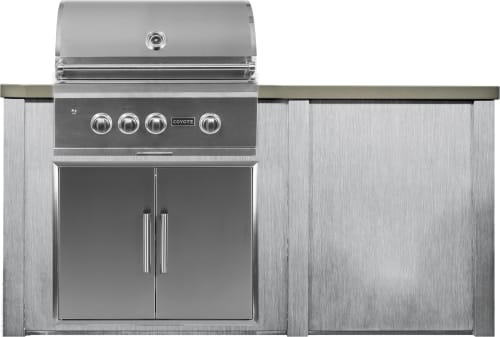 Haven Outdoor HCOY72PANHG2 - 72" Harbor Gray Outdoor Kitchen Island