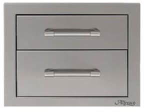 Alfresco AXE2DRSC - 17 Inch Two-Tier Stainless Steel Storage Drawers