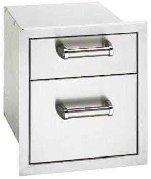 Fire Magic Flush Mounted Doors 53802SC - Fire Magic Double Drawer