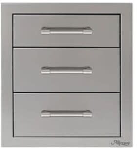 Alfresco AXE3DRSC - 17 Inch Three-Tier Heavy-Duty Stainless Steel Storage Drawers