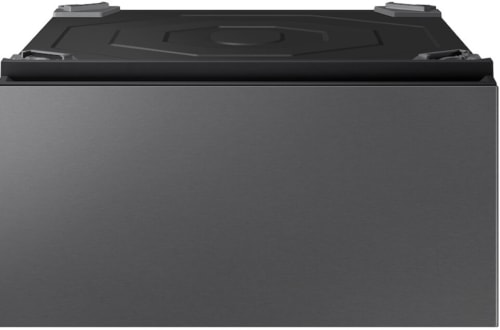 Samsung BESPOKE WE702NZ - AI Laundry Combo™ Pedestal with Storage Drawer in Dark Steel