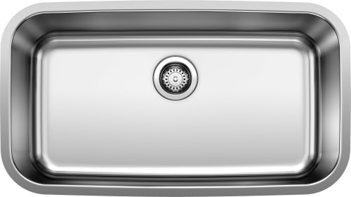 Blanco Stellar 441024 - Single Stainless Steel Undermount Bowl, in Refined Brushed Finish