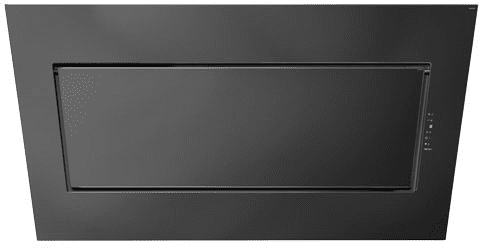 Futuro Futuro Wl48questblk Wall Mount Range Hood With 940 Cfm Internal Blower 4 Speed Whisper Quiet Fan 3 Halogen Lights Tempered Glass Body And Convertible To Non Ducted Operation 48 Inch Width Black Glass
