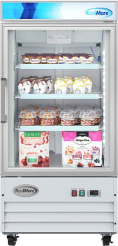 Koolmore MDF1GD9CWH - 26 Inch Commercial Display Merchandiser Freezer