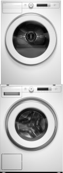 ASKO ASWADRELW31 - Stacked Washer & Dryer Set with Front Load Washer & Electric Dryer in White