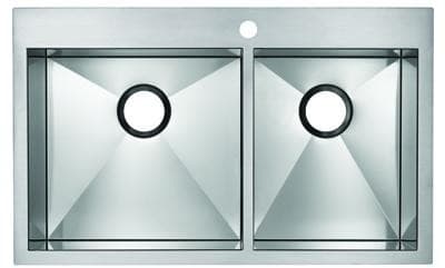 Blanco 516195 33 Inch Flush Mount Double Bowl Stainless