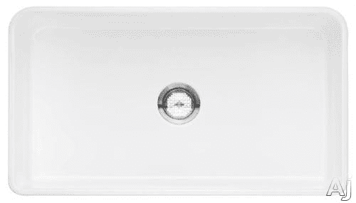 Blanco 518541 33 Inch Apron Front Single Bowl Fireclay Sink With 9 1 4 Inch Bowl Depth Reversible Design And 3 1 2 Inch Center Drain