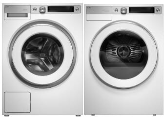 ASKO ASWADRELW7XL2 - Side by Side Washer & Dryer Set with Front Load Washer & Electric Dryer in White