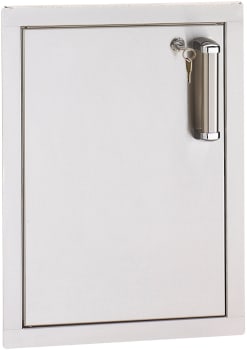 Fire Magic Flush Mounted Doors 53920KSCL - 14-Inch Left-Hinged Single Access Door - Vertical with Lock