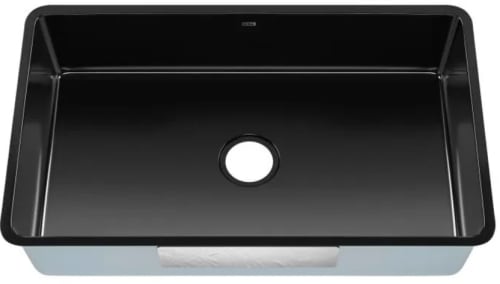 Kraus KE1US32GBL - 32 Inch Undermount Porcelain Single Bowl Kitchen Sink