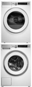 ASKO ASWADRELW7XL3 - Stacked Washer & Dryer Set with Front Load Washer & Electric Dryer in White