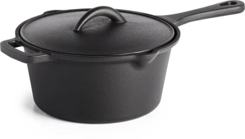 Napoleon 56051PK4 - Cast Iron Sauce Pan with Lid (Pack of 4) in Full View