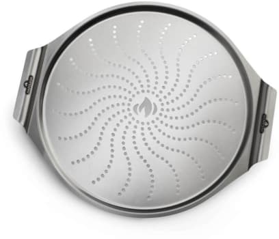 Napoleon 56066PK6 - 14 Inch Stainless Steel Pizza Pan (Pack of 6) in Full View