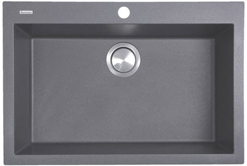 Nantucket Sinks Plymouth Collection PR2720DMTI - 27 Inch Dualmount Granite Composite Kitchen Sink with 7 7/8 Inch Bowl Depth
