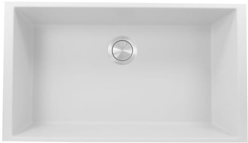 Nantucket Sinks Plymouth Collection PR3320WUM - 33 Inch Undermount Single Bowl Kitchen Sink with 9 Inch Bowl Depth
