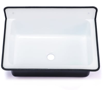 Nantucket Sinks Anchor Collection NSACBS20BLKW - 20 Inch Wallmount Bucket Sink with 6 1/4 Inch Bowl Depth