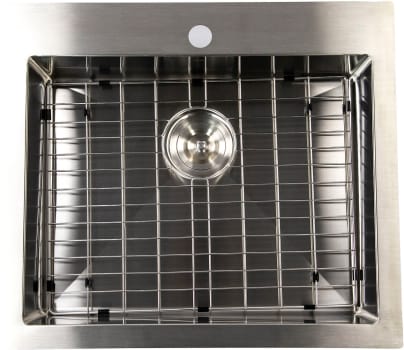 Nantucket Sinks Pro Series SR25225516 - 25 Inch Pro Series Rectangle Single Bowl Dualmount Small Radius Corners Stainless Steel Kitchen Sink