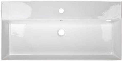 Nantucket Sinks NSNPCS36W - 36 Inch Fireclay Wallmount Bathroom Sink with 4 Inch Bowl Depth