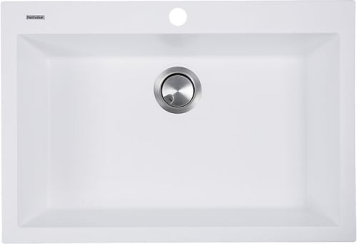 Nantucket Sinks PR2720DMW - 27 Inch Dualmount Granite Composite Kitchen Sink with 7 7/8 Inch Bowl Depth