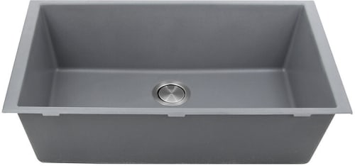 Nantucket Sinks Plymouth Collection PR3320TIUM - 33 Inch Undermount Single Bowl with 9 Inch Bowl Depth
