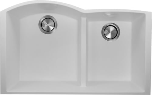 Nantucket Sinks Plymouth Collection PR6040WUM - 33 Inch Undermount Double Bowl Kitchen Sink with 9 Inch Bowl Depth