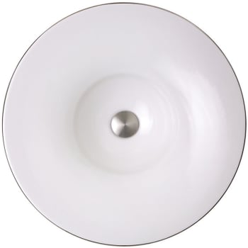 Nantucket Sinks Regatta Collection RC77240P - St. Malo Italian Fireclay Vanity Sink with 5 Inch Bowl Depth