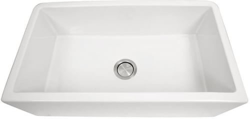 Nantucket Sinks Cape Collection HARWICH33 - 33 Inch Undermount Single Bowl Reversible Farmhouse Apron Sink with 9 Bowl Depth