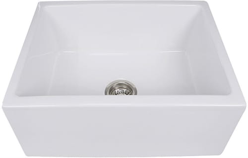 Nantucket Sinks Cape Collection Hyannis HYANNIS24 - 24 Inch Farmhouse Apron Sink with Solid Fireclay Construction