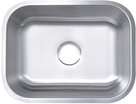 Nantucket Sinks Quidnet Collection NS09I16 - 23 Inch Undermount Single Bowl Kitchen Sink with Drain Opening