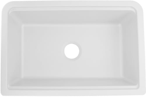 Nantucket Sinks PR3020APSW - 30 Inch Reversible Granite Composite Apron Sink with Drain Opening