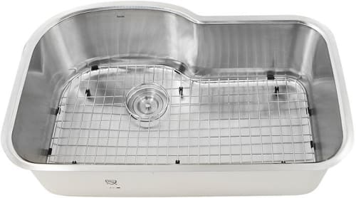 Nantucket Sinks Sconset Collection MOBYXL16 - 31 1/2 Inch Undermount Single Bowl Kitchen Sink with 16 Gauge Stainless Steel