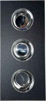 Nantucket Sinks PS20BRD3 - Rectangular Board with 3 Round Bowls