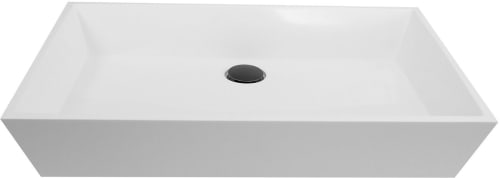 Nantucket Sinks NSGSTR24 - GlacierStone Bathroom Sink with 3 3/4 Inch Depth Bowl