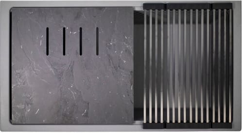 Nantucket Sinks PR3419TIUM - 34 Inch Undermount Granite Composite Kitchen Sink with 8 1/4 Inch Bowl Depth