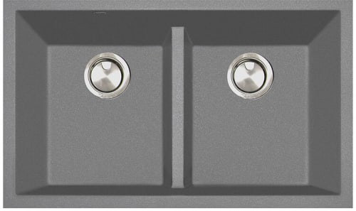 Nantucket Sinks Plymouth Collection PR5050LDTI - 33 Inch Undermount Double Bowl Kitchen Sink with 9 1/8 Inch Bowl Depth