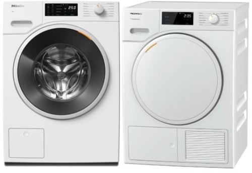Miele MIWADREWCS160 Side-by-Side Front Load Washer and Electric