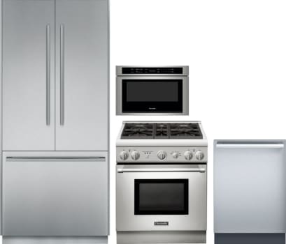 Thermador Threradwmw40 4 Piece Kitchen Liances Package With Thermador Freedom Collection Threradwmw40 Package