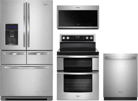 Whirlpool WPRERADWMW7350 4 Piece Kitchen Appliances Package ...