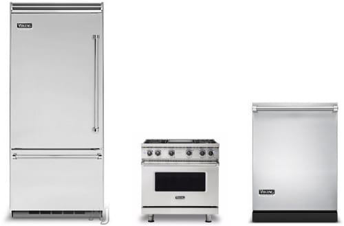 Viking VIRERADW45 3 Piece Kitchen Appliances Package with Bottom ...