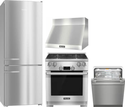 Miele MIRERADWRH144 4 Piece Kitchen Appliances Package ...