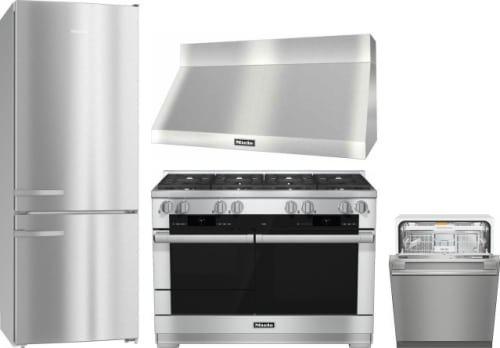 View &quot;Miele 4 Piece Appliance Package With Kfn15943De Refrigerator, Hr1124Lp  Pics