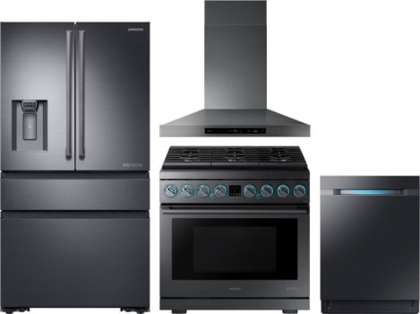 Black online chrome appliances