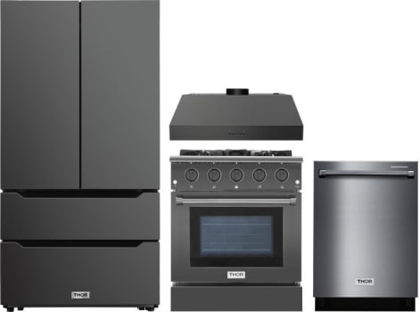 Thor black stainless outlet range