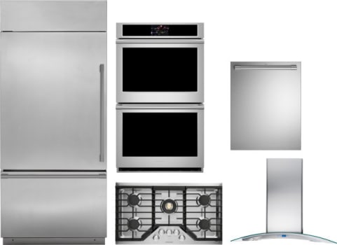 Monogram MORECTWODW350 5 Piece Kitchen Appliances Package ...