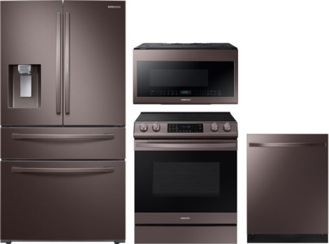 Tuscan appliances with store white cabinets