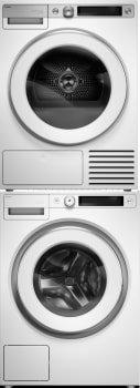 ASKO ASWADRELW7XL7 - Stacked Washer & Dryer Set with Front Load Washer & Electric Dryer in White